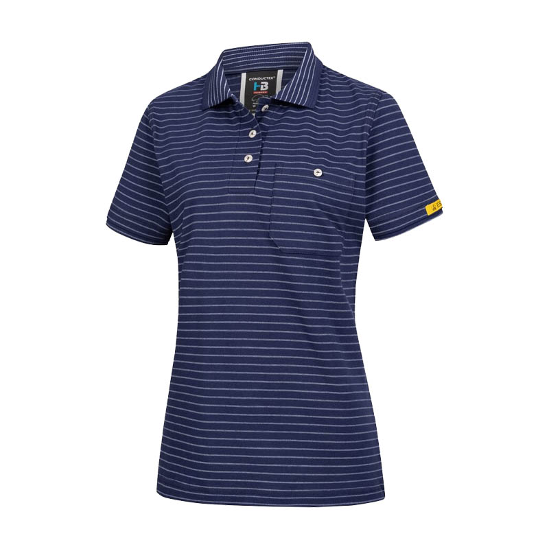 HB CONDUCTEX Cotton Knit ESD Damen Polo Shirt uni