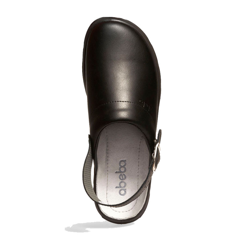 Abeba 87031 Active OB Clog mit Fersenriemen | Glattleder