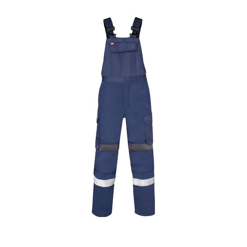 HaVeP Force+ 20333 MultiNorm Schweisser Latzhose Klasse 1 APC1 von HaVeP, blaue Schutz-Latzhose mit Reflexstreifen und Seitentaschen
