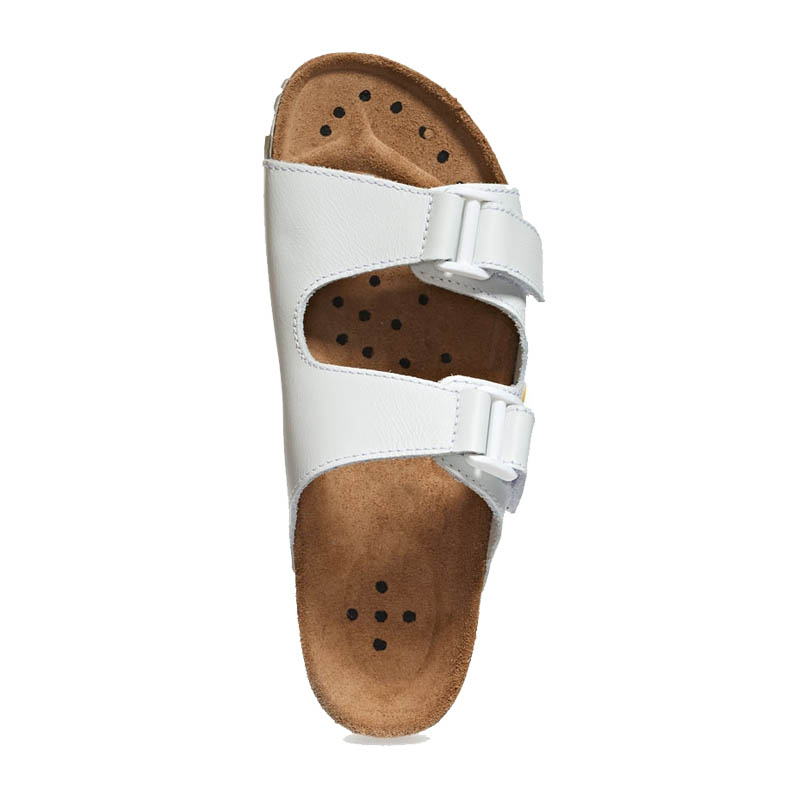 Abeba 4080 Nature OB ESD Sandalen mit Korkfußbett | weiß
