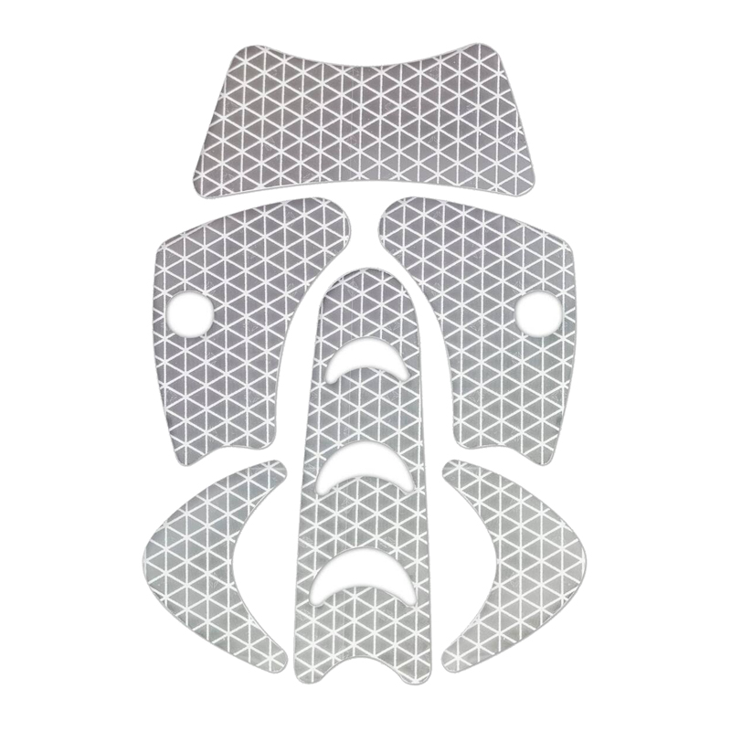 Kask Reflexstreifen Set für SuperPlasma Helme mit reflektierenden Aufklebern in Silber für bessere Sichtbarkeit am Schutzhelm