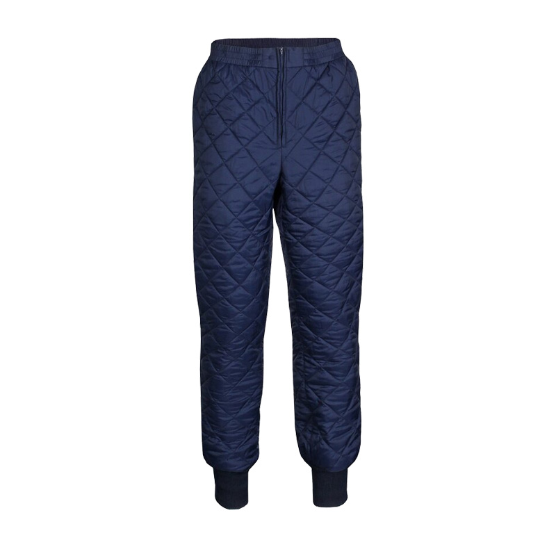 Dunkelblaue, gesteppte TEMPEX THERMO Hose von HB Protective Wear für zuverlässigen Kälteschutz in Kühlhaus, Außendienst und Wintereinsätzen