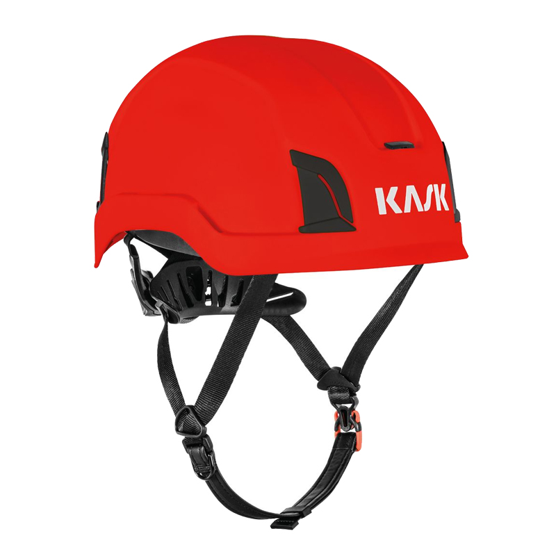 Roter Kask Zenith X MAX Industriehelm für große Köpfe bis 66 cm mit Kinnriemen, Seitenansicht
