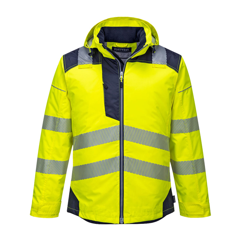 PortWest T400 Insulatex Warnschutz Winter Jacke gefüttert wasserdicht