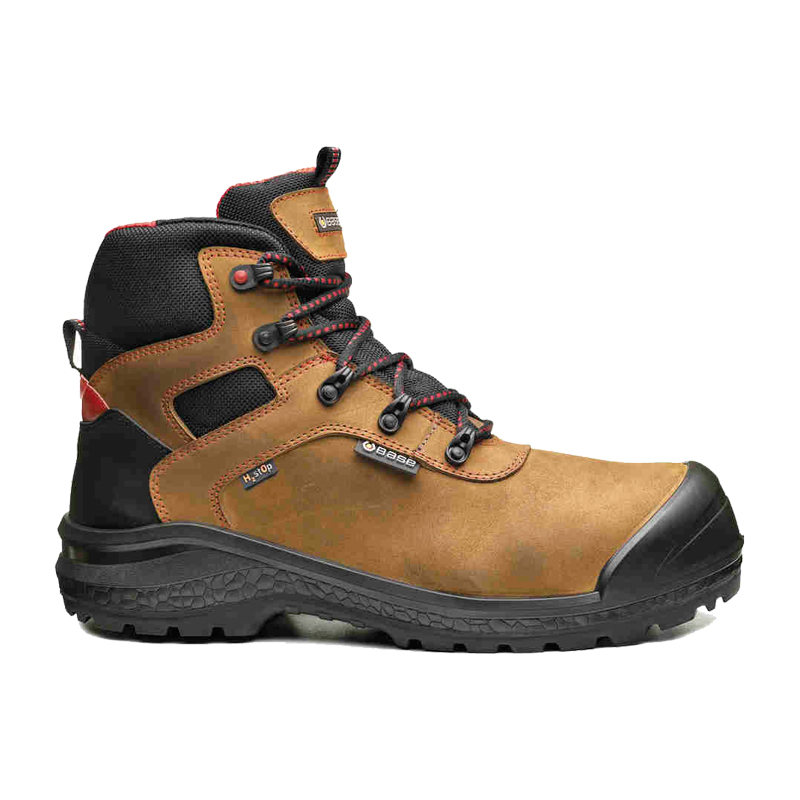 BASE Be-Rock S7S Sicherheitsstiefel HRO HI CI WR B0895Y metallfrei in Braun-Schwarz, wasserdichter Arbeitsstiefel mit hohem Schaft und robuster Schutzkappe