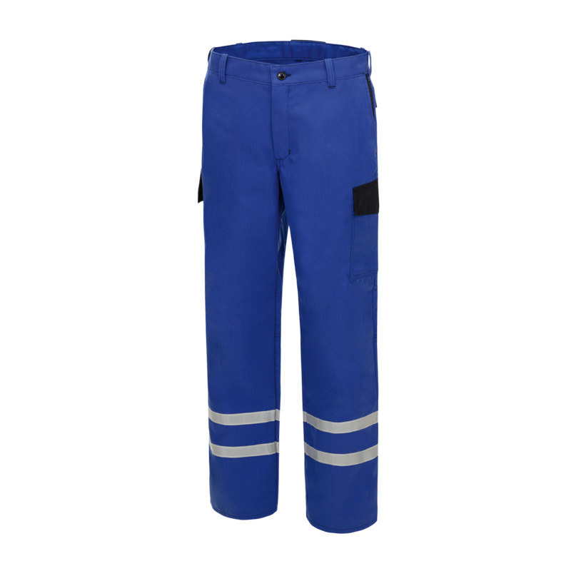 HB InoTec Nomex MultiNorm Hose 4 kA APC1 von HB Protective Wear in Blau, Arbeits-Schutzhose mit Reflexstreifen und Seitentasche, geeignet für MultiNorm-Einsätze und Störlichtbogenklasse 1