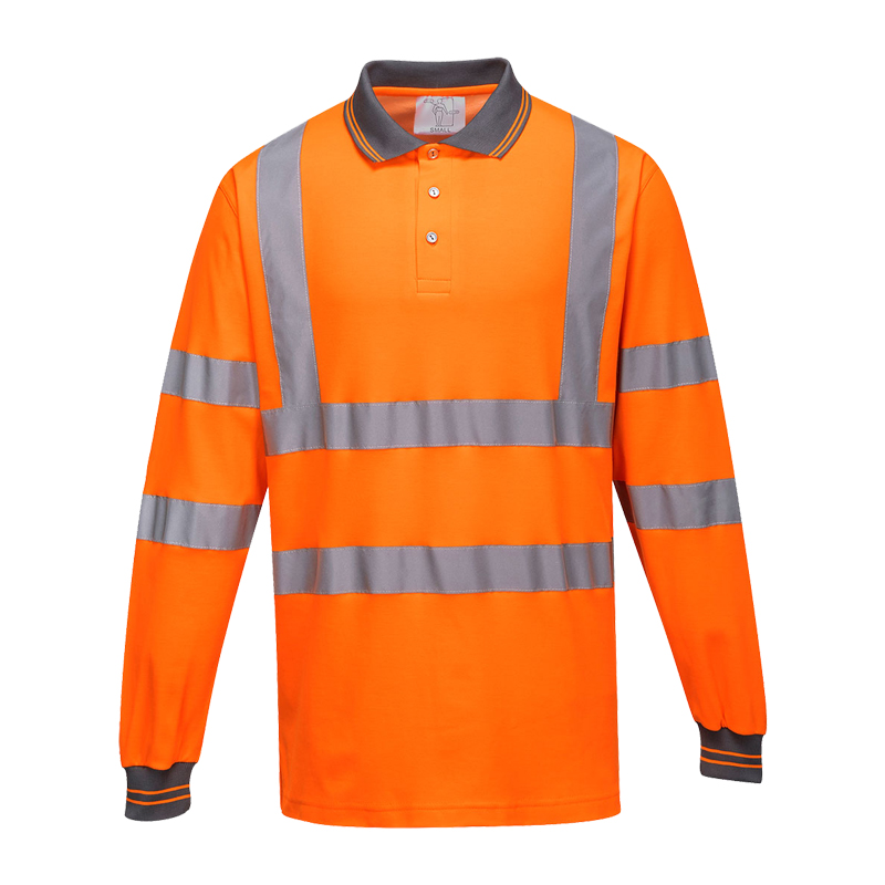 PortWest S271 Warnschutz Polo-Shirt Cotton Comfort Klasse 3