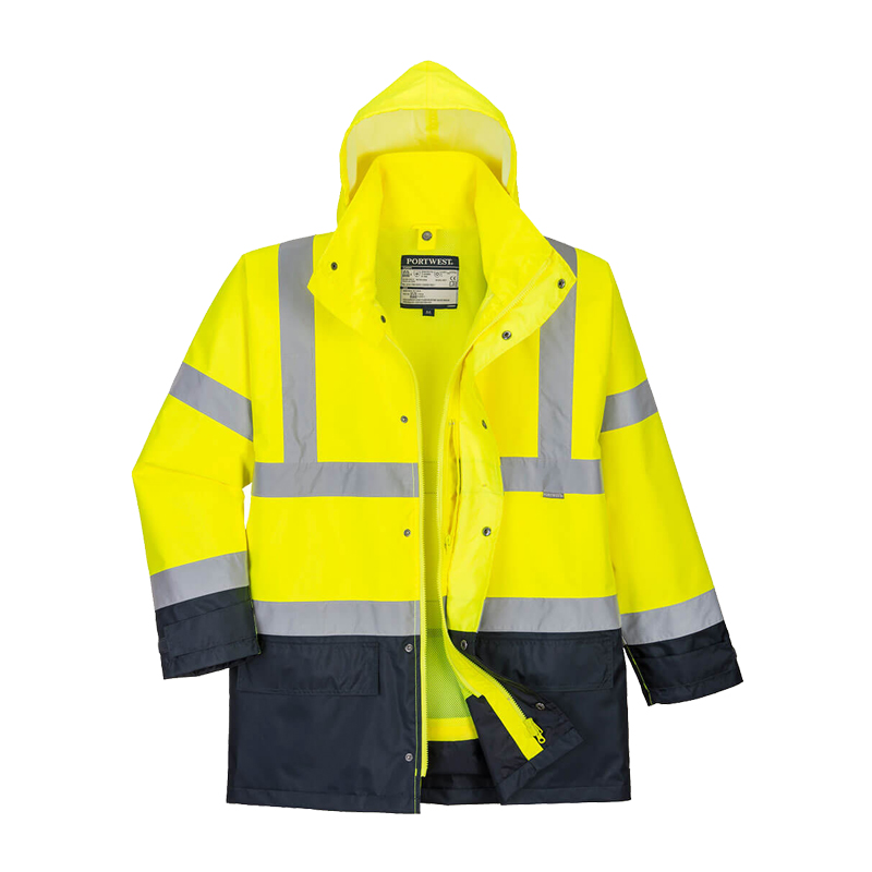 PortWest S768 Warnschutz 5 in 1 Exekutiv Wetterschutz Jacke multifunktional