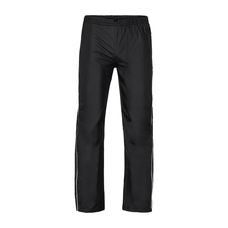 Schwarze Planam Monsun Regen Hose, wasserdicht und atmungsaktiv, als praktische Überziehhose für Arbeit und Outdoor