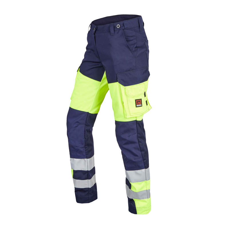 Rofa TEAMWORK HI-VIS 2502 Warnschutz Damen Hose