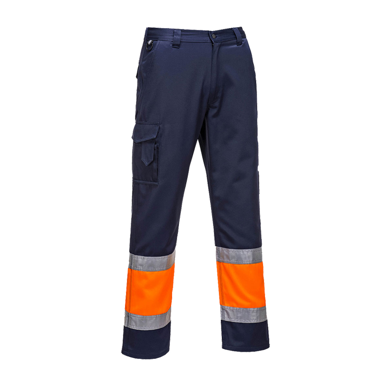 PortWest E049 Warnschutz Kontrast Hose EN 20471 Klasse 1
