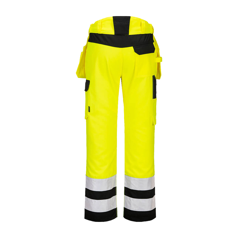 PortWest PW242 Warnschutz Bundhose mit Holstertaschen abnehmbar