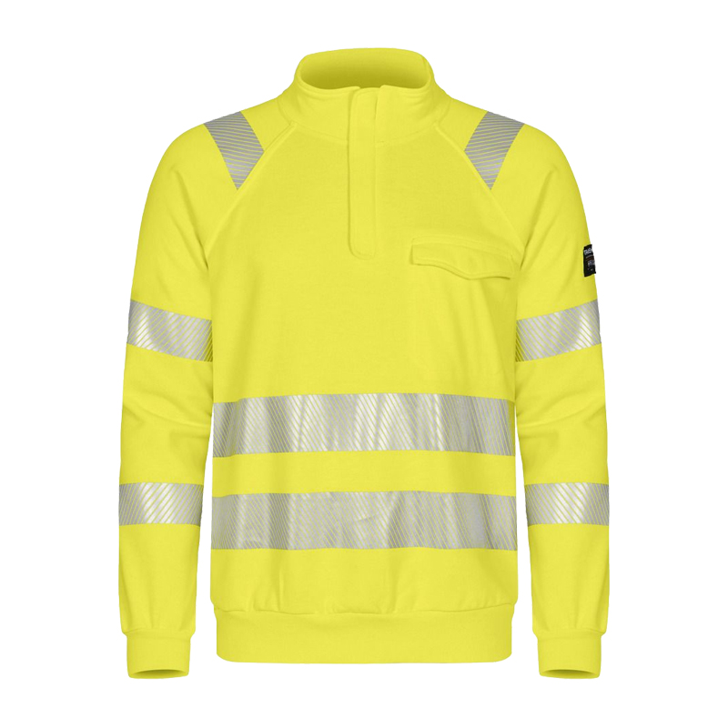 Tranemo Cantex FR Hi-Vis MultiNorm Sweat-Shirt 1/1 arm metallfrei | 508889