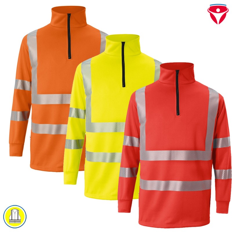 Kübler 5046 Reflectiq Zip Sweat-Shirt