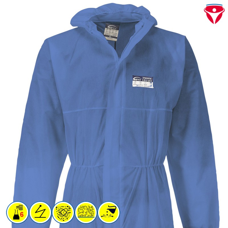 PortWest ST30 Chemikalienschutz Overall Typ 5 + 6 | 10 Stück