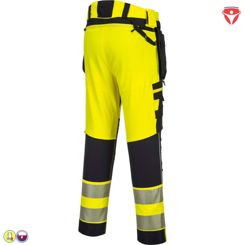 PortWest DX442 Warnschutz Hose mit abnehmbaren Holstertaschen