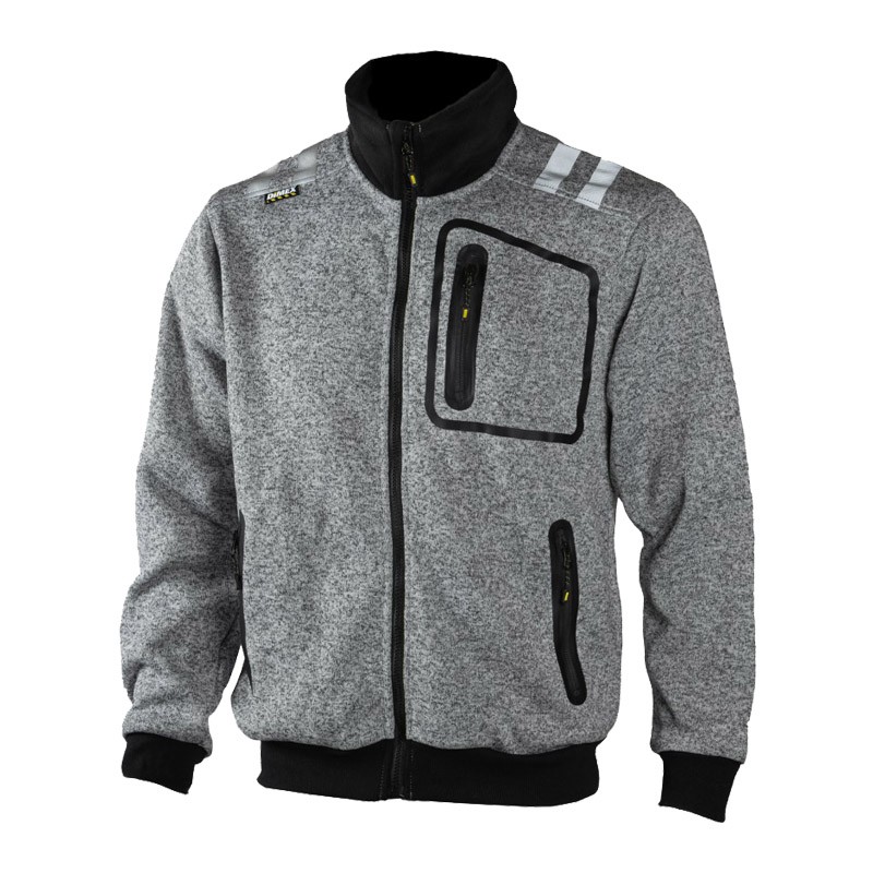 DIMEX Strickjacke mit Reflexstreifen