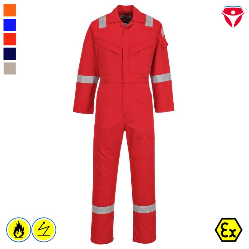 PortWest AF73 extrem leichter MultiNorm AraFlame Silver Overall