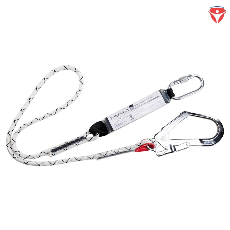 PortWest FP56 Kernummanteltes Seil mit Schockabsorber | Verbindungsmittel