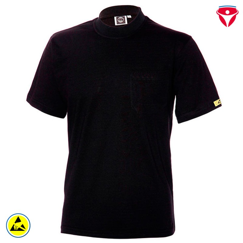 ESD T-Shirt hochleitfähig | schwarz