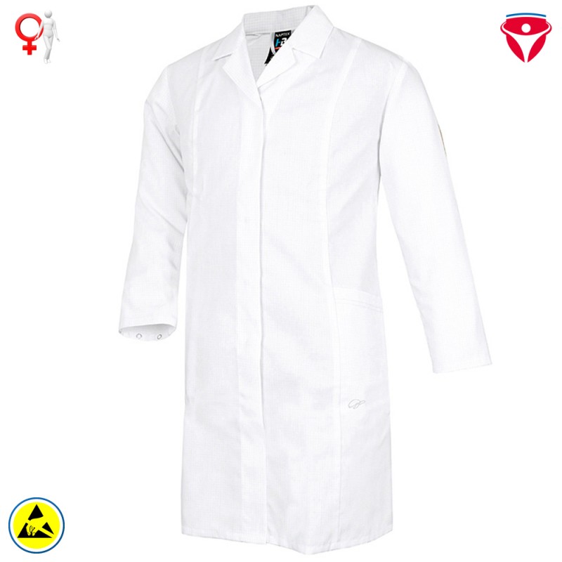 ESD Damen Mantel langarm tailliert geschnitten