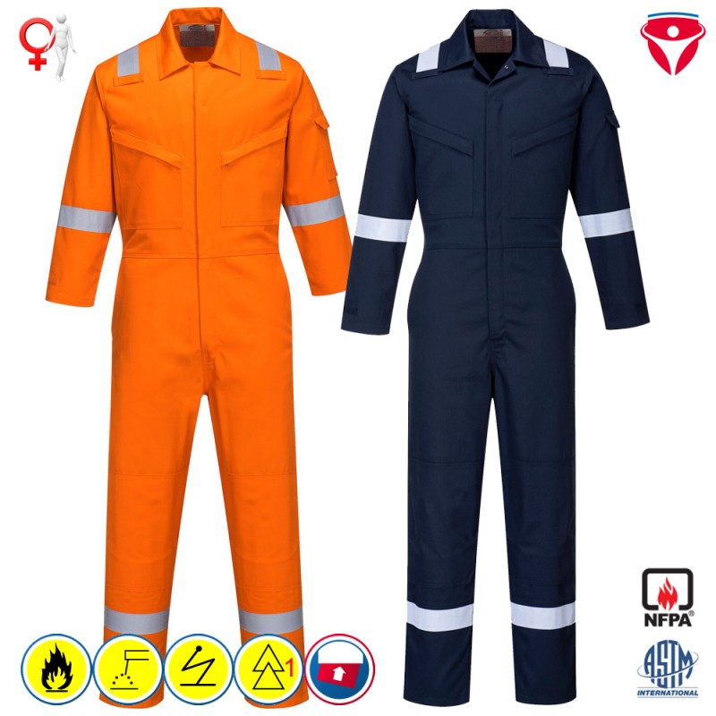 PortWest FR51 flammhemmender MultiNorm Damen Overall