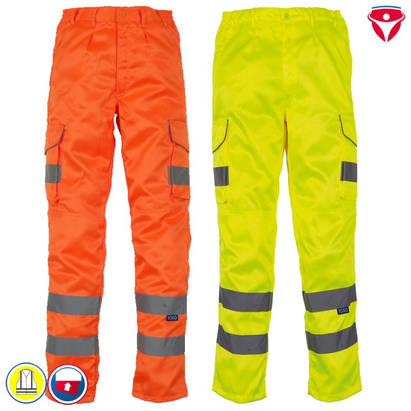 Warnschutz Cargo Hose mit Kniepolstertaschen