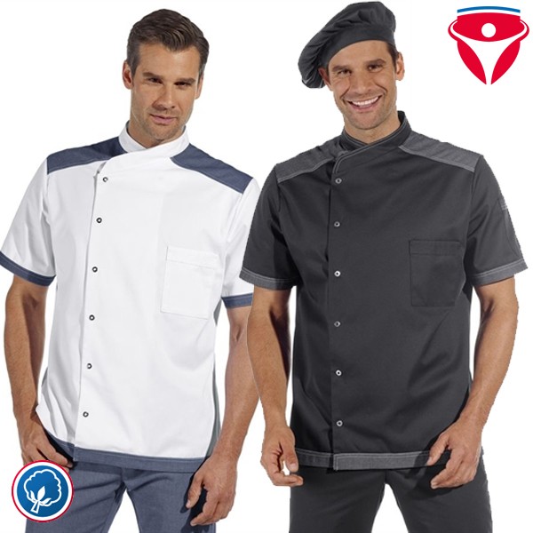 Leiber Kochjacke 12/2561 mit Druckknopfverschluss 1/2 Arm