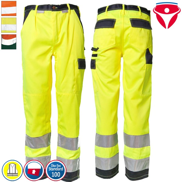 Planam Warnschutz Hose | 2-farbig
