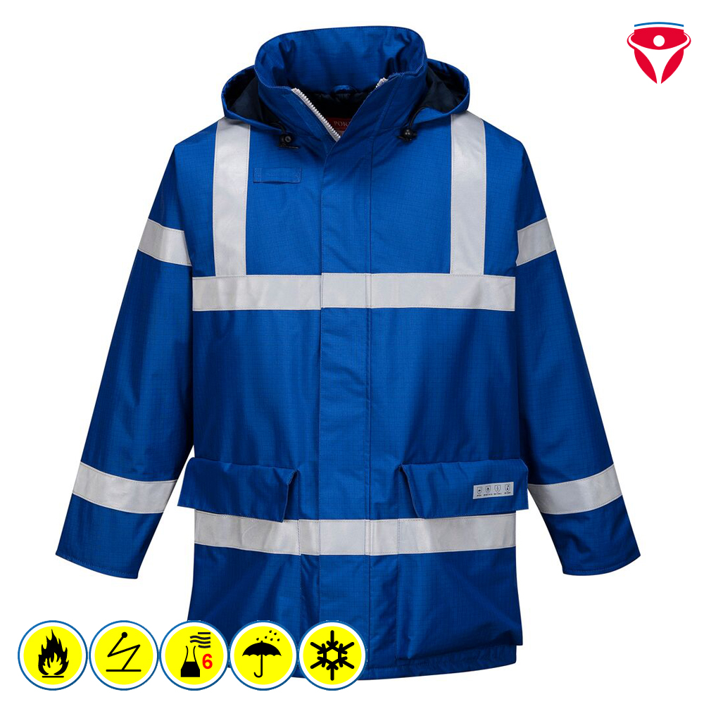 Flammhemmende Antistatische Regenjacke S785 Wetterschutzkleidung Multinorm Schutzkleidung Berufsbekleidung