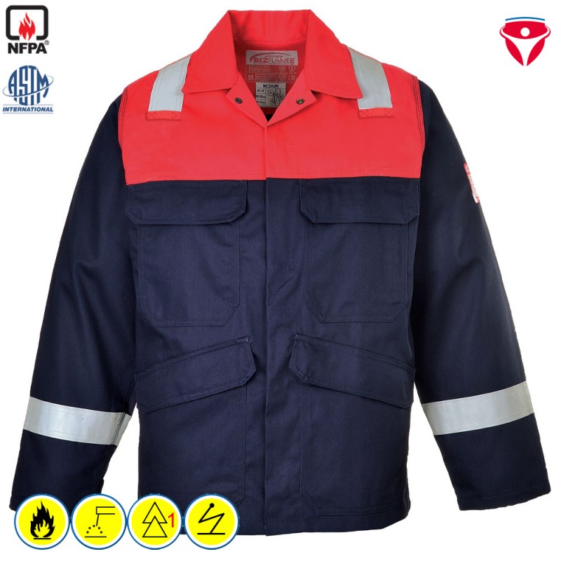 PortWest FR55 BizFlame MultiNorm Jacke nach EU und US Norm