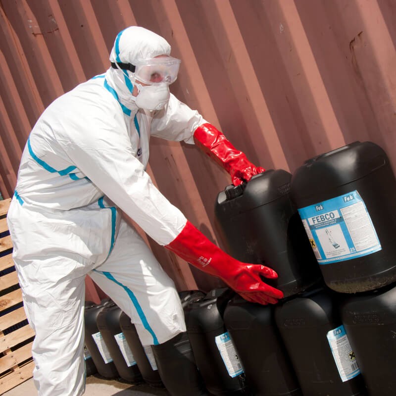 PortWest ST60 Chemikalienschutz Overall Antistatik Klasse 4 / 5 / 6 | 10er Pack