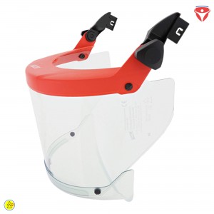 Störlichtbogengeprüfter Schutzschirm mit Steckclip Klasse 2