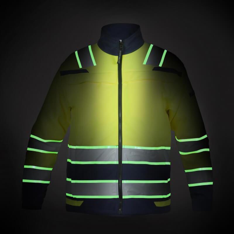 HydroWear INGEN Warnschutz Softshell Jacke Glow in the Dark