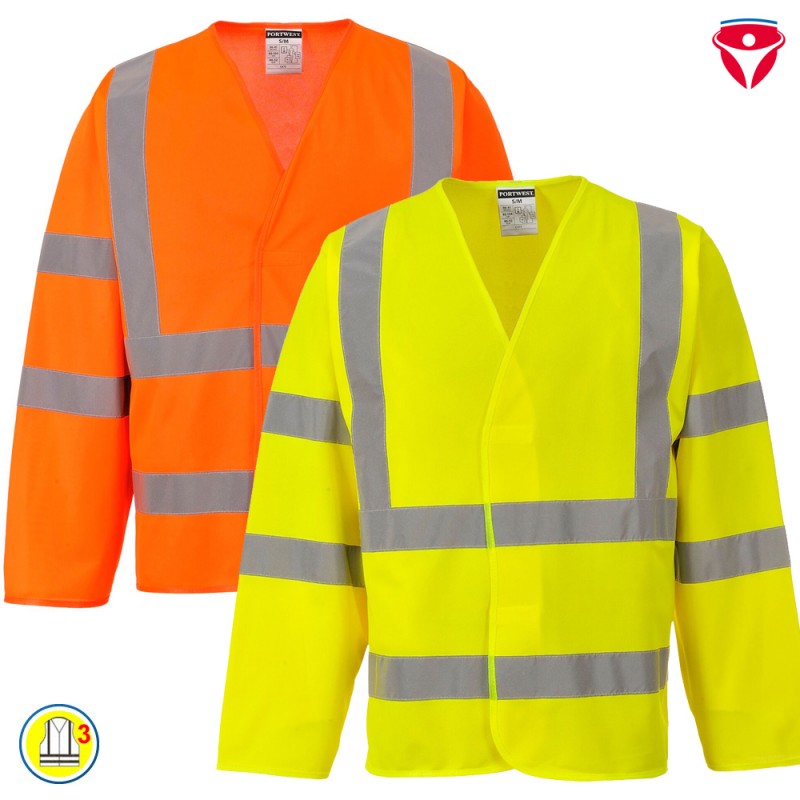 PortWest C473 Warnweste langarm Klasse 3