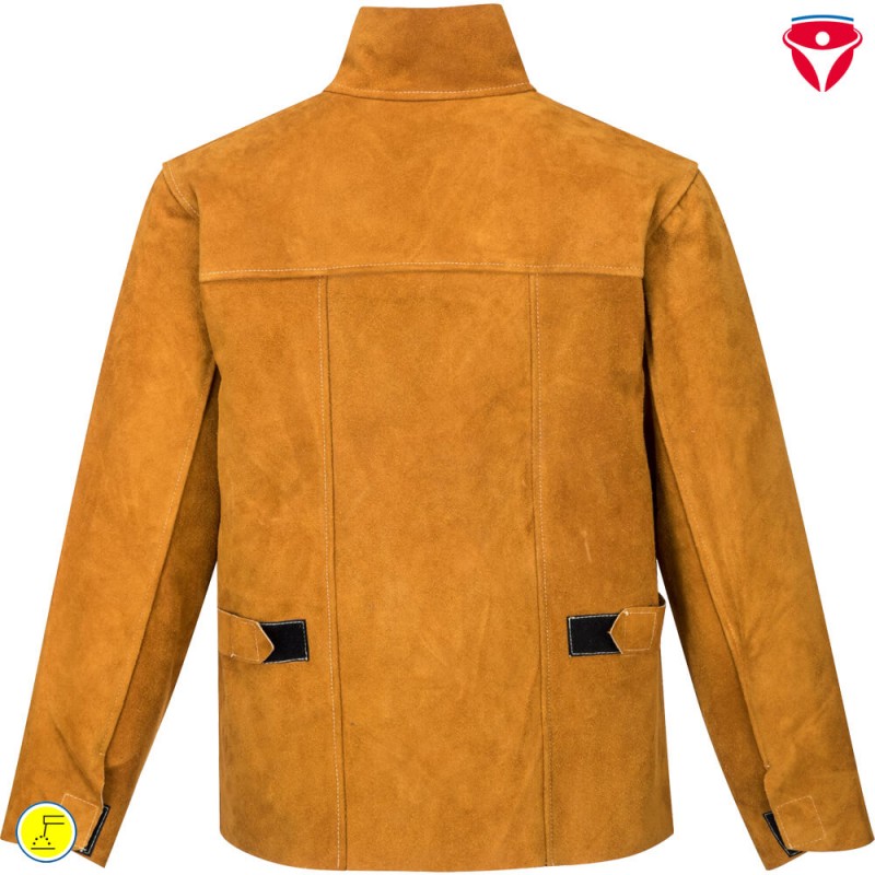 PortWest SW34 Leder Schweisserjacke Schweisserschutz Klasse 2