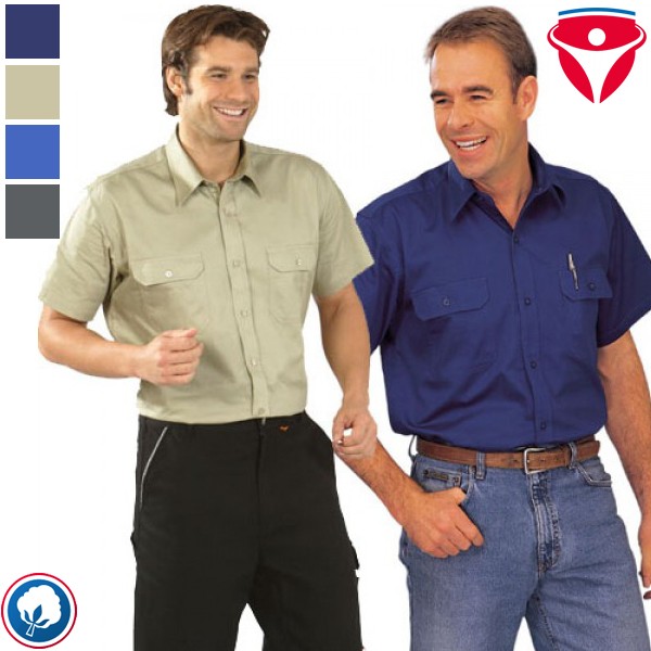 Planam Köperhemd 1/4 Arm