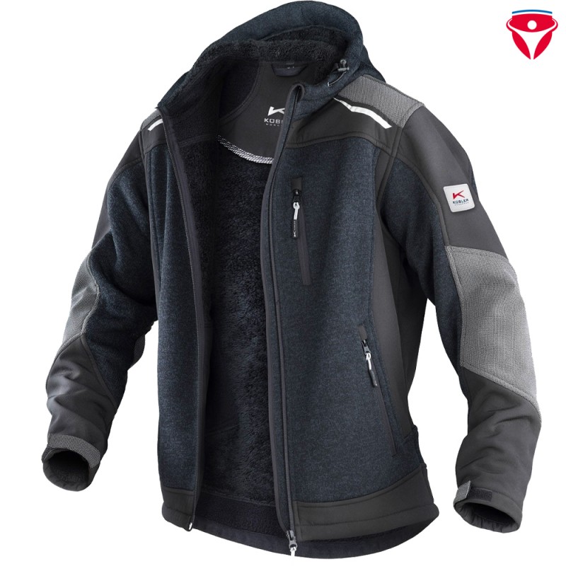 Kübler Strickjacke 1741 mit Kapuze