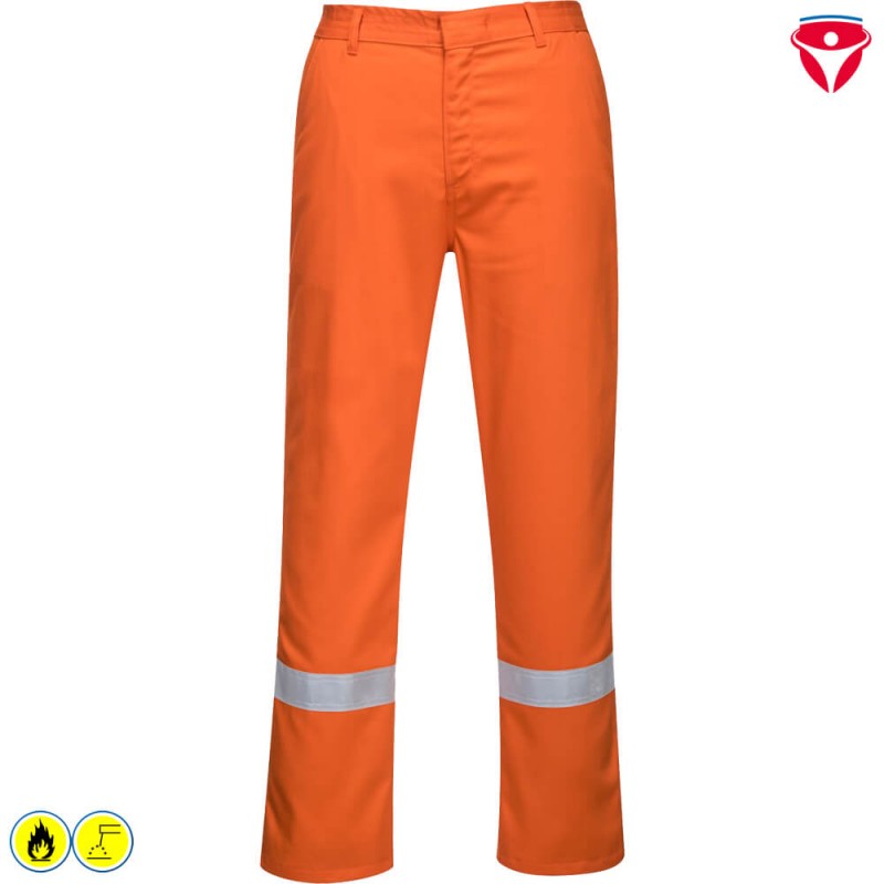 PortWest BZ14 BizWeld IONA Schweisser Bundhose mit Reflexstreifen