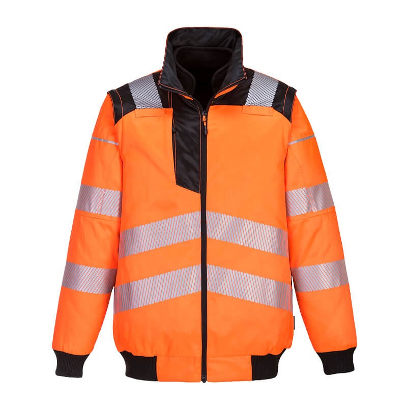 PortWest PW302 Warnschutz Pilotjacke 3 in 1 mit Fleeceweste