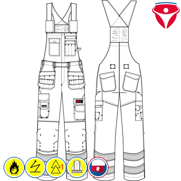 Tranemo Tera TX Monteur Latzhose 5849 81