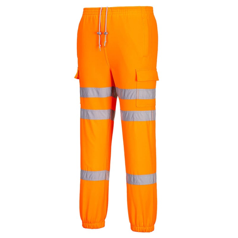 Portwest RT48 - Warnschutz Jogger Hose mit drei Reflexstreifen