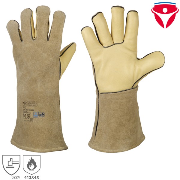 Schweisserhandschuhe WELDER PROFI 4 Handschuhe für Schweisser aus Rindleder