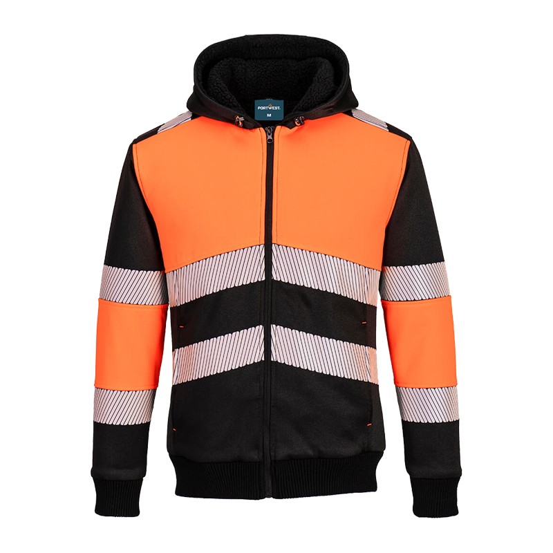 PortWest PW377 Warnschutz Kapuzen Sweat Shirt