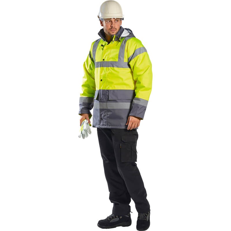 PortWest S466 Warnschutz Wetterschutz Jacke | gefüttert