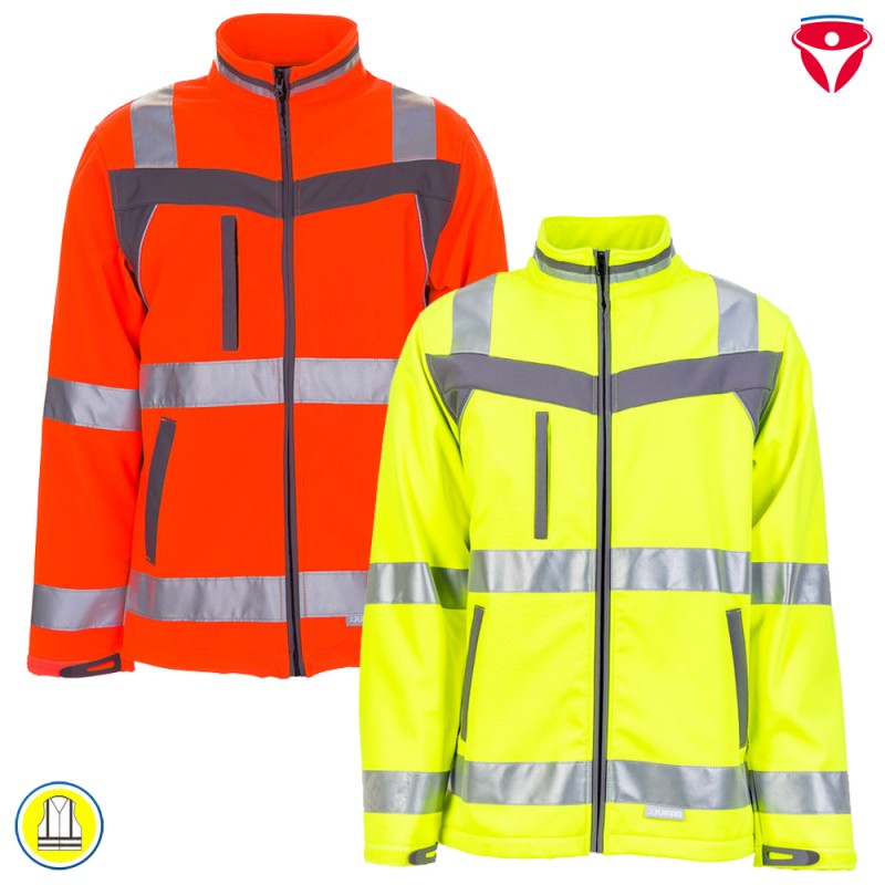 Planam Plaline Warnschutz Softshell Jacke