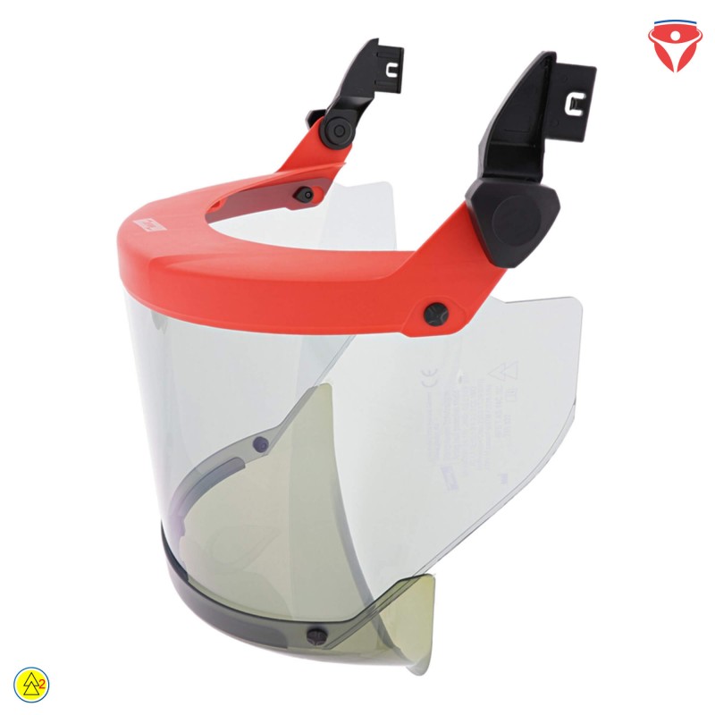 Störlichtbogengeprüfter Schutzschirm mit Steckclip Klasse 2