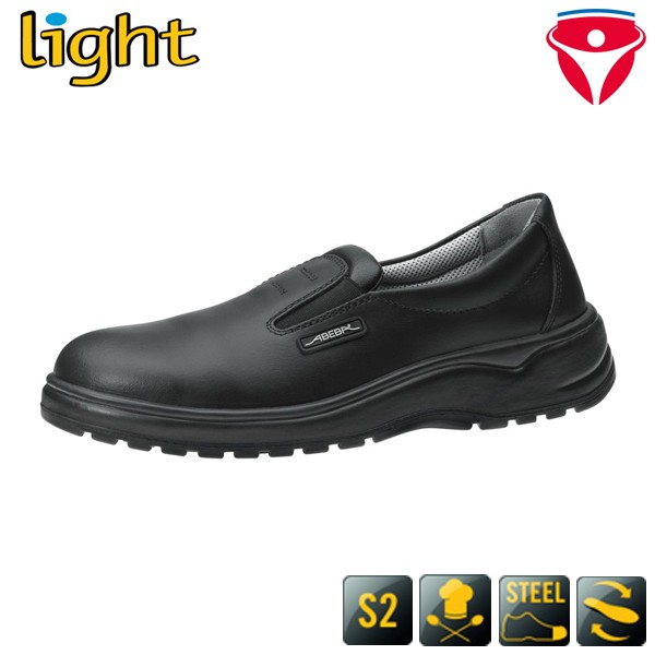 ABEBA 1037 S2 Sicherheitsschuhe leichte Slipper mit Stahlkappe