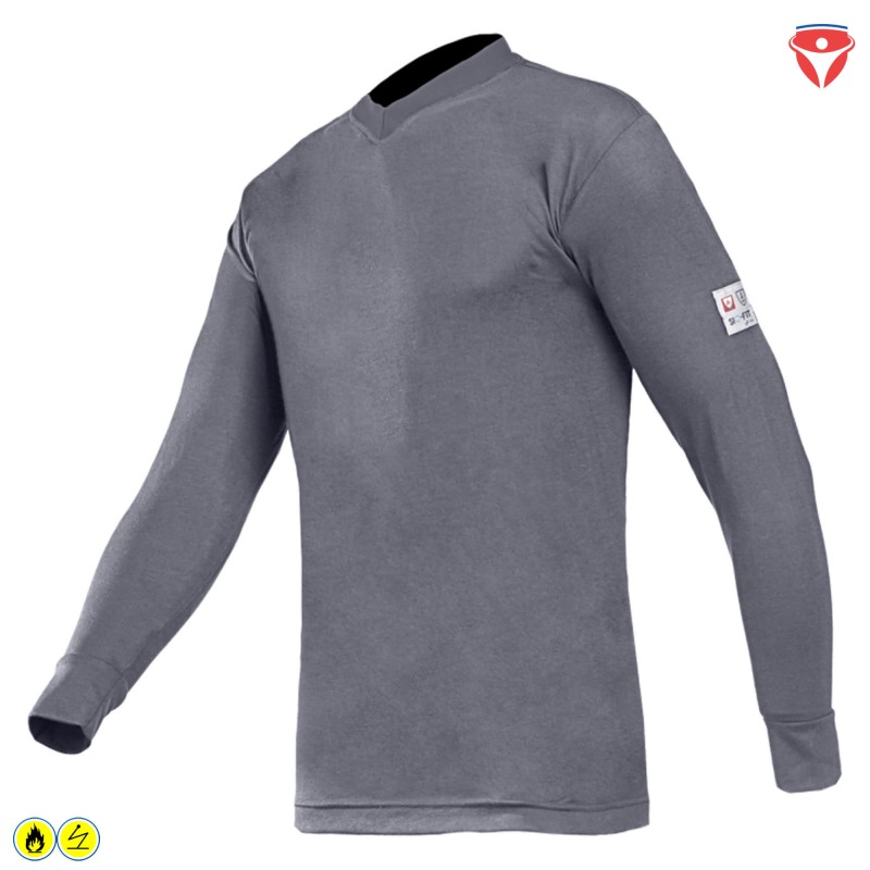 Sioen Picton flammhemmendes, antistatisches T-Shirt langarm