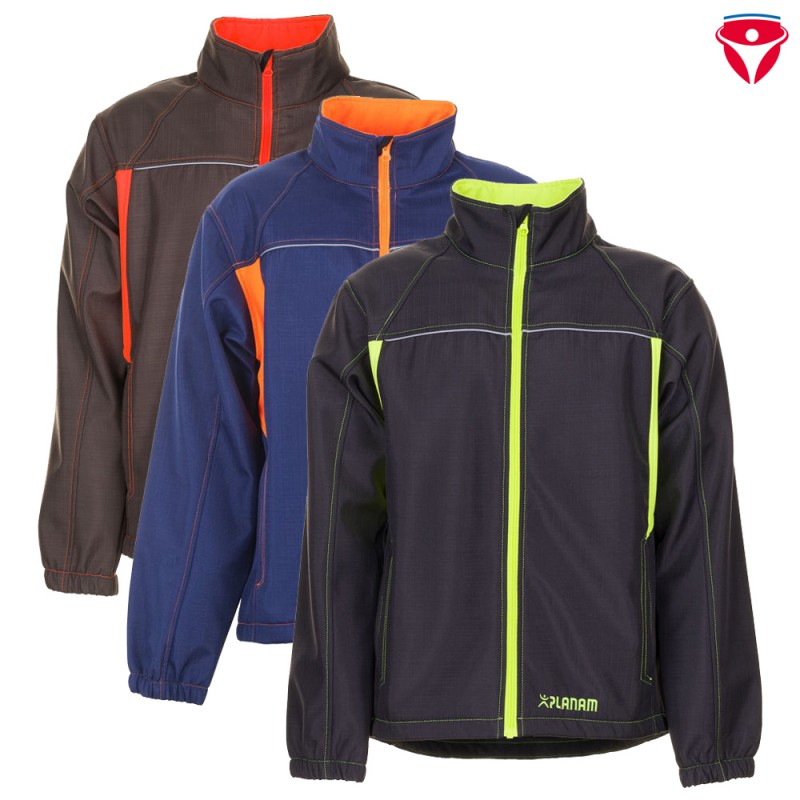 Planam Basalt Neon Softshell Jacke